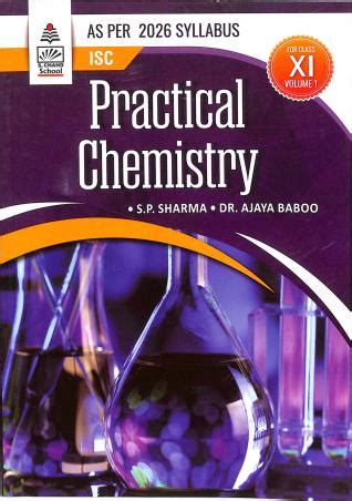 Buy ISC Practical Chemistry Class 11 Volume 1 As Per 2026 Syllabus