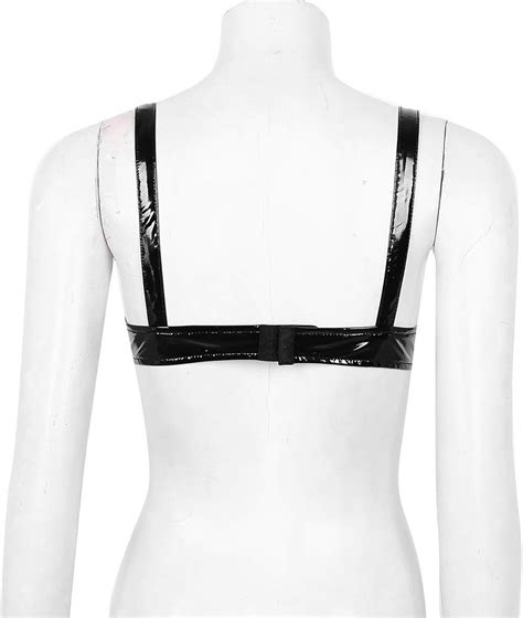 Chictry Completi Intimi Sexy Donna In Pelle Reggiseno Aperto