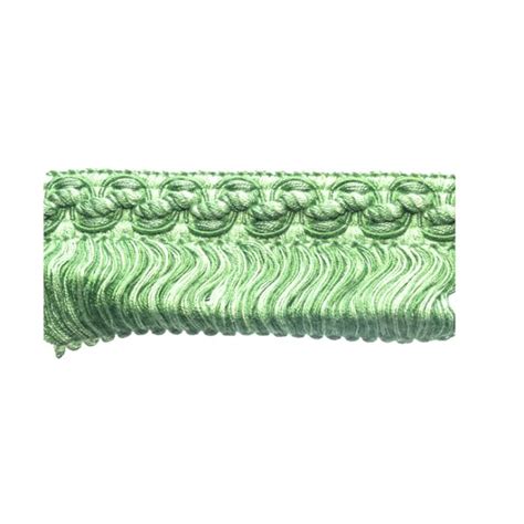 Hellebore Green Bin End Looped Fringe