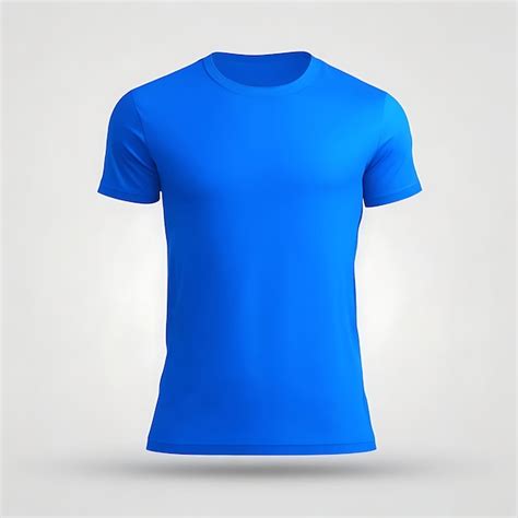 Premium AI Image | Blue Tshirt Mockup Template Premium Download