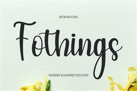 Fothings Font By Nya Letter Creative Fabrica