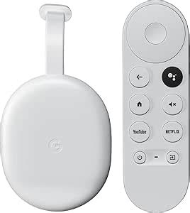 Google Chromecast With TV HD Snow Stream Remote Entertainment With