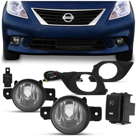 Kit Farol Milha Nissan Versa 2011 2012 2013 2014 Auxiliar Neblina