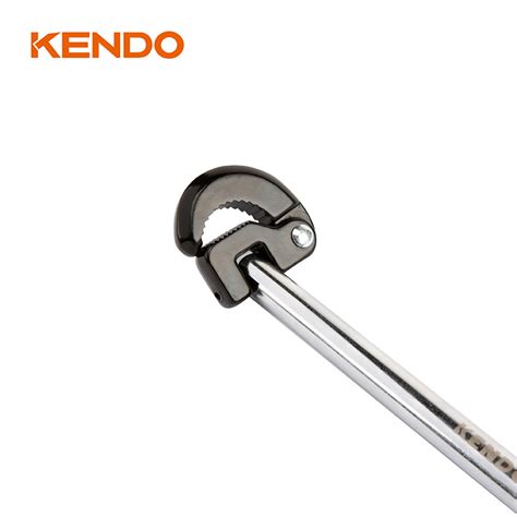 Kendo Adjustable Basin Wrench Spring Loaded Jaws For Auto Adjusts To