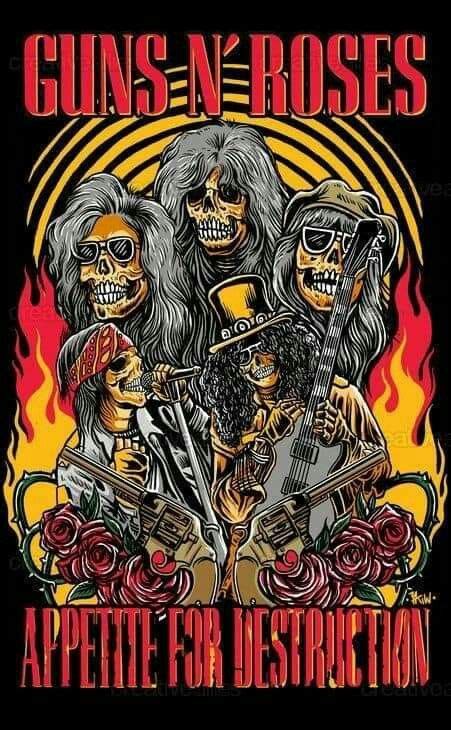 Guns N Roses Rock Band Posters Rock Poster Art Rock Posters