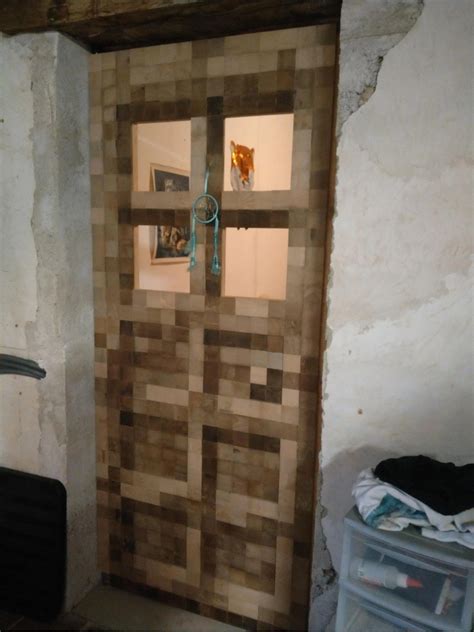 Gamer Builds Impressive Minecraft Door in Real Life