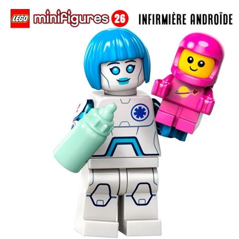 Minifigure LEGO Série 26 L infirmière androïde Super Briques