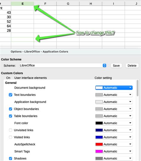 Libreoffice How Do I Change The Color Of The Cell Highlight In Calc 7