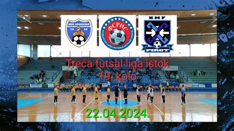 KMF JAGODINA KMF PIROT 4 1 1 1 Treća futsal liga Istok 19 kolo FSRIS