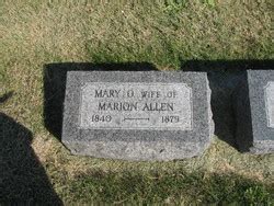 Mary O Huggins Allen 1840 1879 Memorial Find A Grave