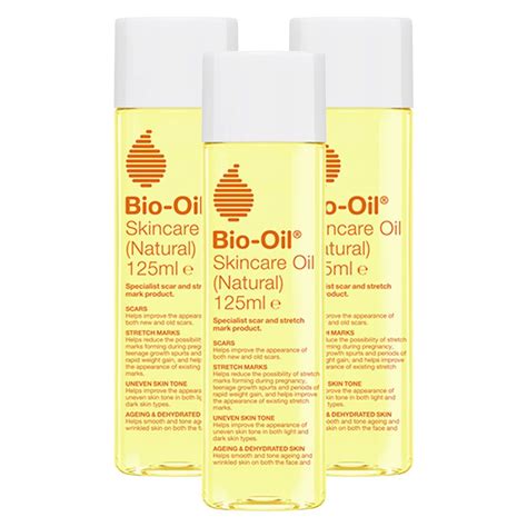 Pack 3 Bio oil Skincare Natural Tratamiento De Cicatrices Estrías Y