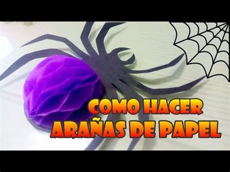 Como Hacer Ara As De Papel Adornos Para Halloween Youtube