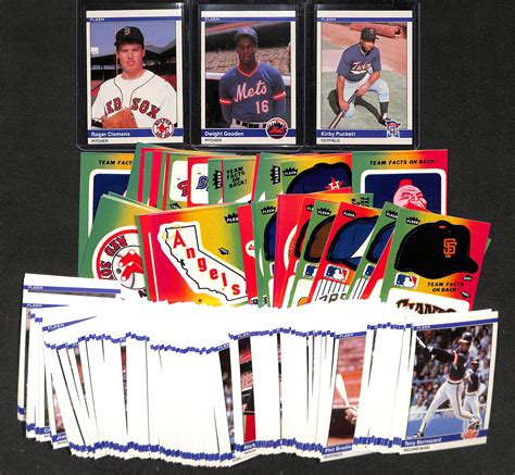 Lot Detail Fleer Baseball Update Set W Clemens Puckett And