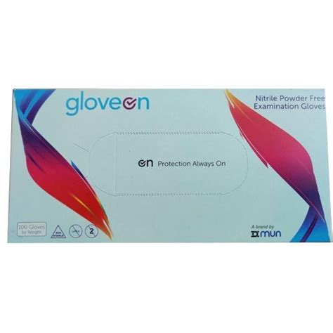 Gloveon Nitrile Powder Free Examination Gloves Size Inch At Rs