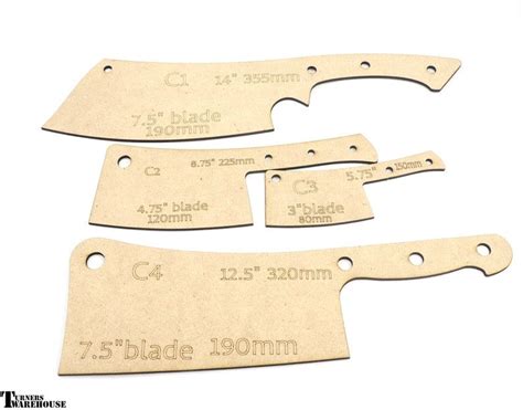 Knife Template Kitchen Knife Hunting Knife Cleaver Etsy Artofit