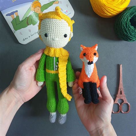 O Pequeno Principe Raposa Realista De Crochê Amigurumi Elo7