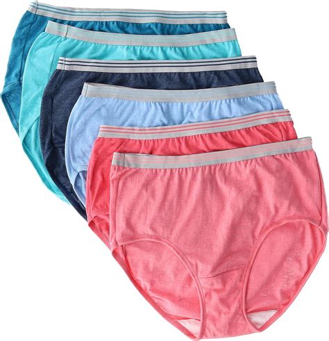 Fruit Of The Loom Women S Pack Heather Brief Panties Amazon Ca