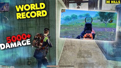 NEW World RECORD 5000 DAMAGE36 KILLS SOLO VS SQUADPUBG MOBILE YouTube