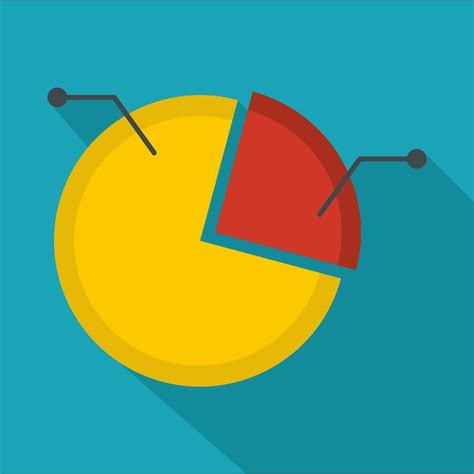 Premium Vector Pie Chart Icon Flat Illustration Of Pie Chart Vector