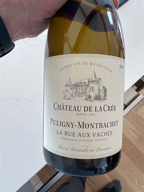 2019 Château de la Crée Puligny Montrachet La Rue Aux Vaches France