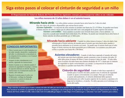 PDF Siga estos pasos al colocar el cinturón de seguridad a las