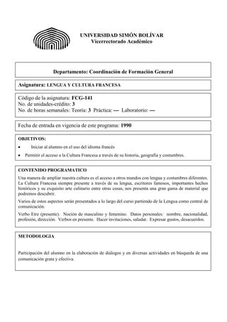 Fcg Lengua Y Cultura Francesa Pdf Descarga Gratuita