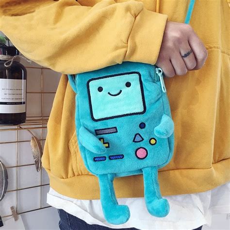 Beemo Finn Jake Figure Adventure Time Plush Crossbody Bag Kawaii