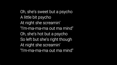 Ava Max - Sweet but Psycho Lyrics - YouTube