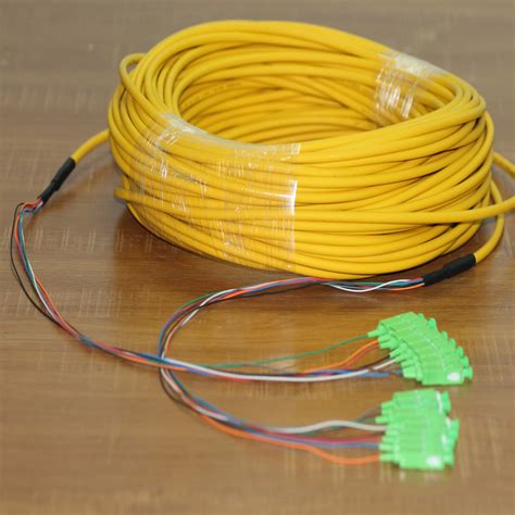 Cores Pre Terminated Fiber Optic Cable Sc Os Singlemode Breakout Pre