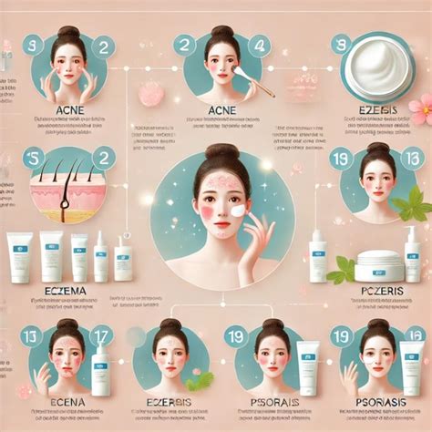 Skin Care Routine Infographic For Skin Conditions Premium Ai