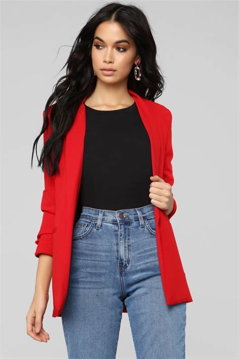 The Celine Blazer Red