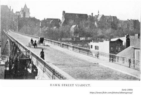 Hawk St Viaduct Over Sheridan Hollow Early 1900s AlbanyGroup Archive