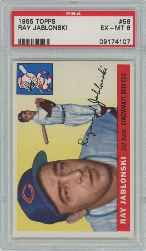 1955 Topps Ray Jablonski 56 PSA 6 EX MT EBay