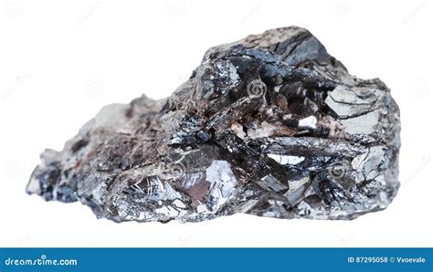 Campione Della Pietra Del Minerale Di Ferro Dell Ematite Isolata