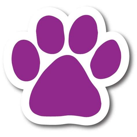 Purple Paw Print