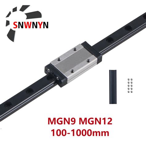 1 St Cke Mgn Mgn9 Mgn12 Miniatur Linear F Hrungs Schiene 1000 Mm 1 St