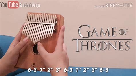 Game Of Thrones Theme Kalimba Cover With Numbered Notation Tabs Youtube