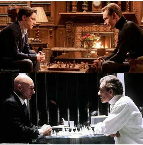professor   magneto playing chess  versions  genius