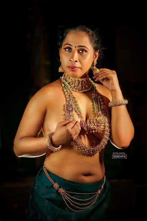 Desi MILF Shows Her Jewel Covered Topless Big Boobs And Posing Almost