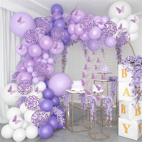 Buy Pateeha Purple Balloon Garland Arch Kit Pcs Purple Baby Shower