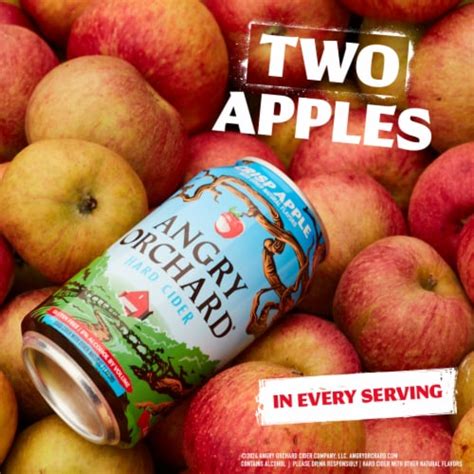 Angry Orchard Crisp Apple Hard Cider Beer 6 Cans 12 Fl Oz QFC