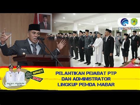 Pelantikan Pejabat Ptp Dan Administrator Lingkup Pemda Manggarai Barat