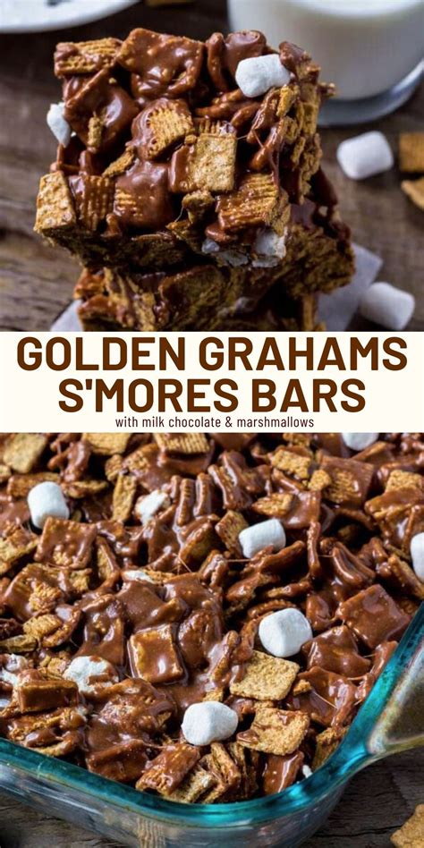 Golden Grahams S Mores Bars Recipe Desserts Cookie Bar Recipes