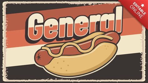 General Efecto Retro Perrito Caliente Generador De Efectos De Texto