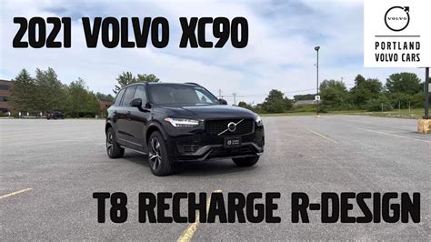 2021 Volvo Xc90 T8 Recharge R Design In Onyx Black Metallic Walkaround With Heather Youtube