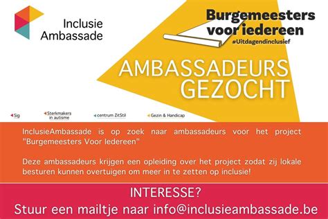 Ambassadeurs Gezocht Inclusieambassade