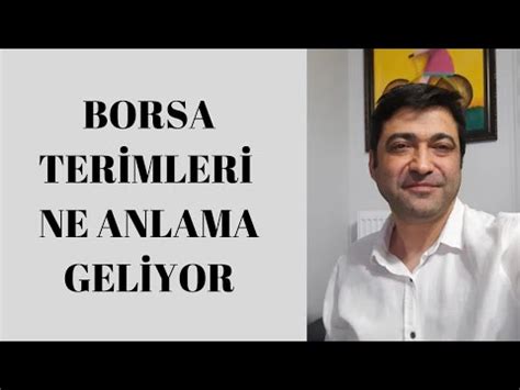 Borsa Terimleri Ve Anlamlar Vergi De