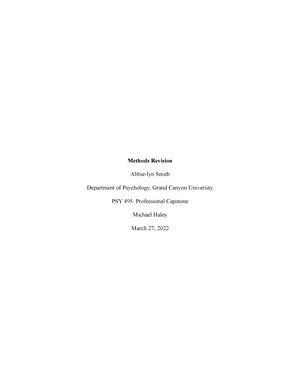 PSY 495 Literature Review Literature Review Karianne DeVilbiss Grand