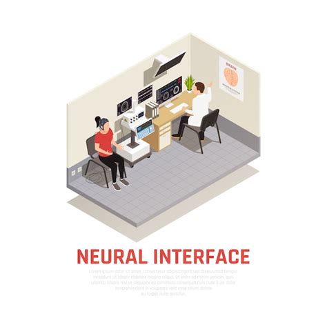 Neurologie Et Concept Isométrique De L interface Neuronale Avec Des