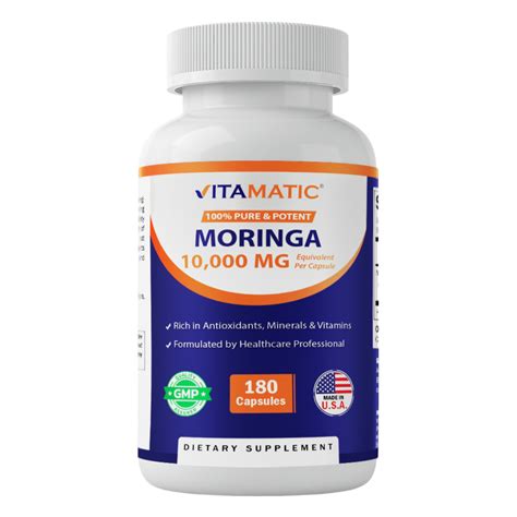 Moringa Capsules 10000mg 180 Capsules Vitamatic